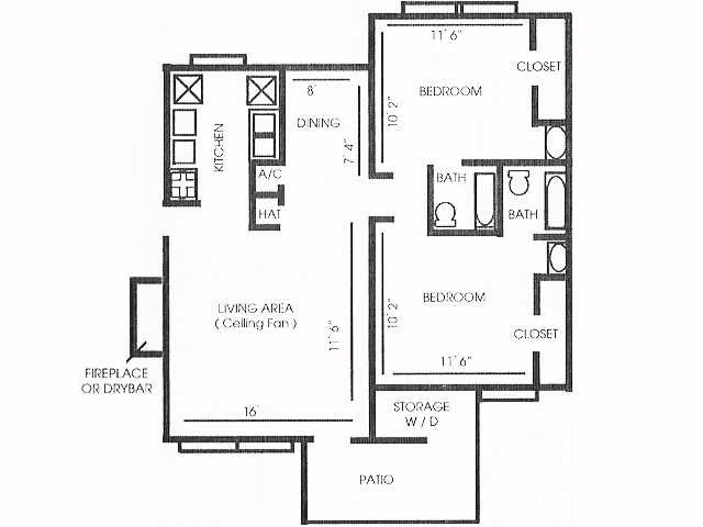 Unit 7313 7427 floor plan